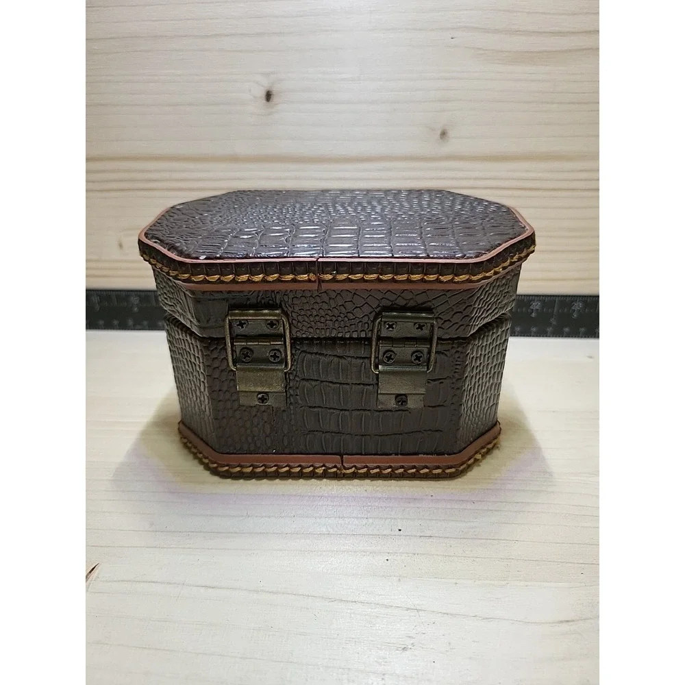 Vintage Trinket Box Small Wooden Treasure Chest‎ Storage Jewelry Necklace Box
